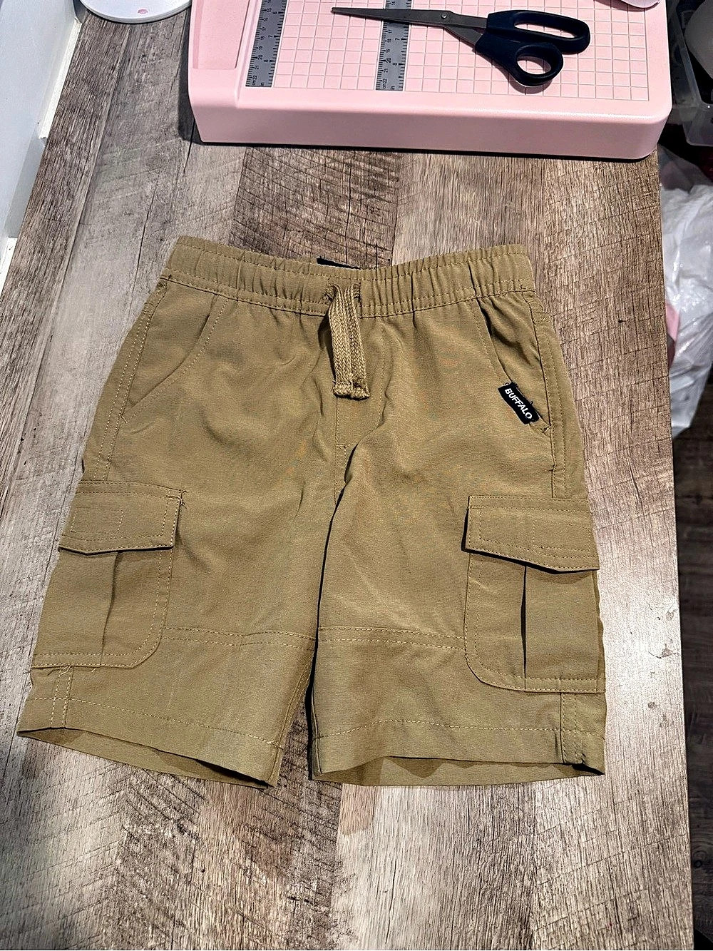 Buffalo David Bitton Boys Khaki Cargo Shorts